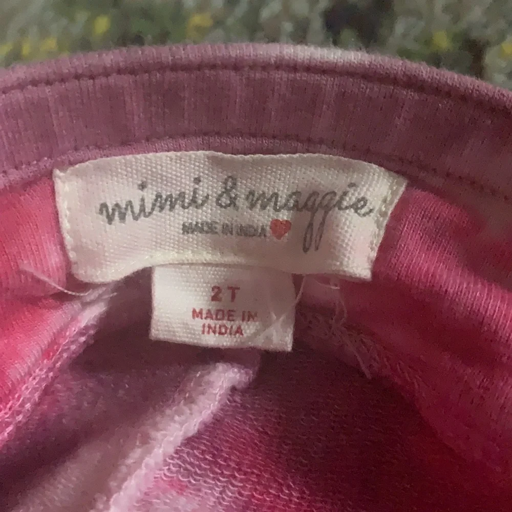 Mimi & Maggie tie dye gold star leggings 2T
